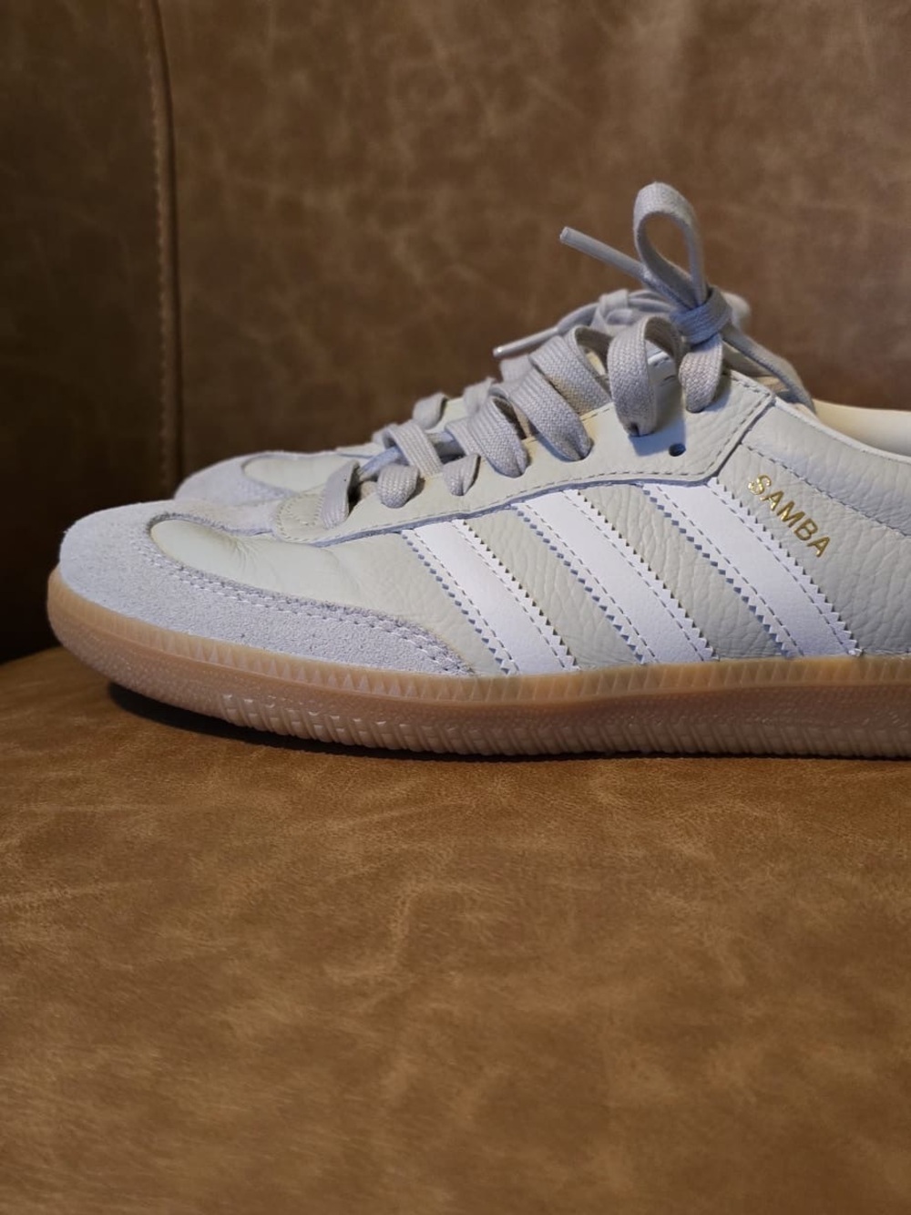 adidas women Light Gray Sneakers with Gum Sole - Picture 13 of 14